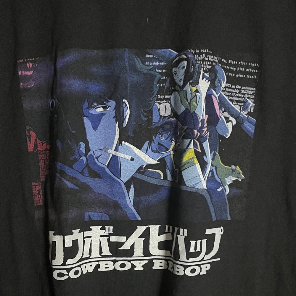😄Cowboy Bebop anime Tshirt Xl
